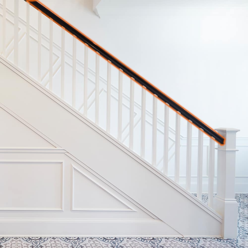 1 1/16-inchx 4 1/2-inch x 8 ft. Unfinished Oak Modern Handrail