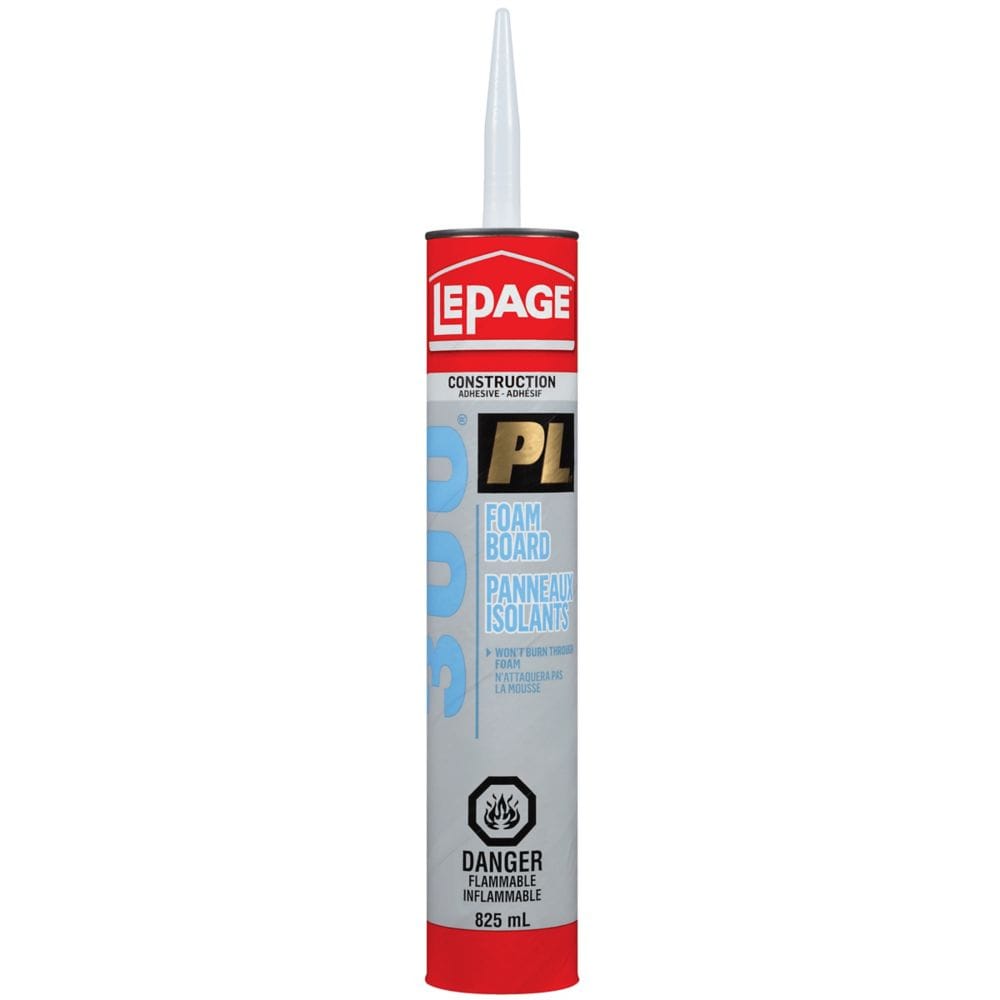 PL 300 Foamboard Adhesive, No Etching/Burning, 825 ml