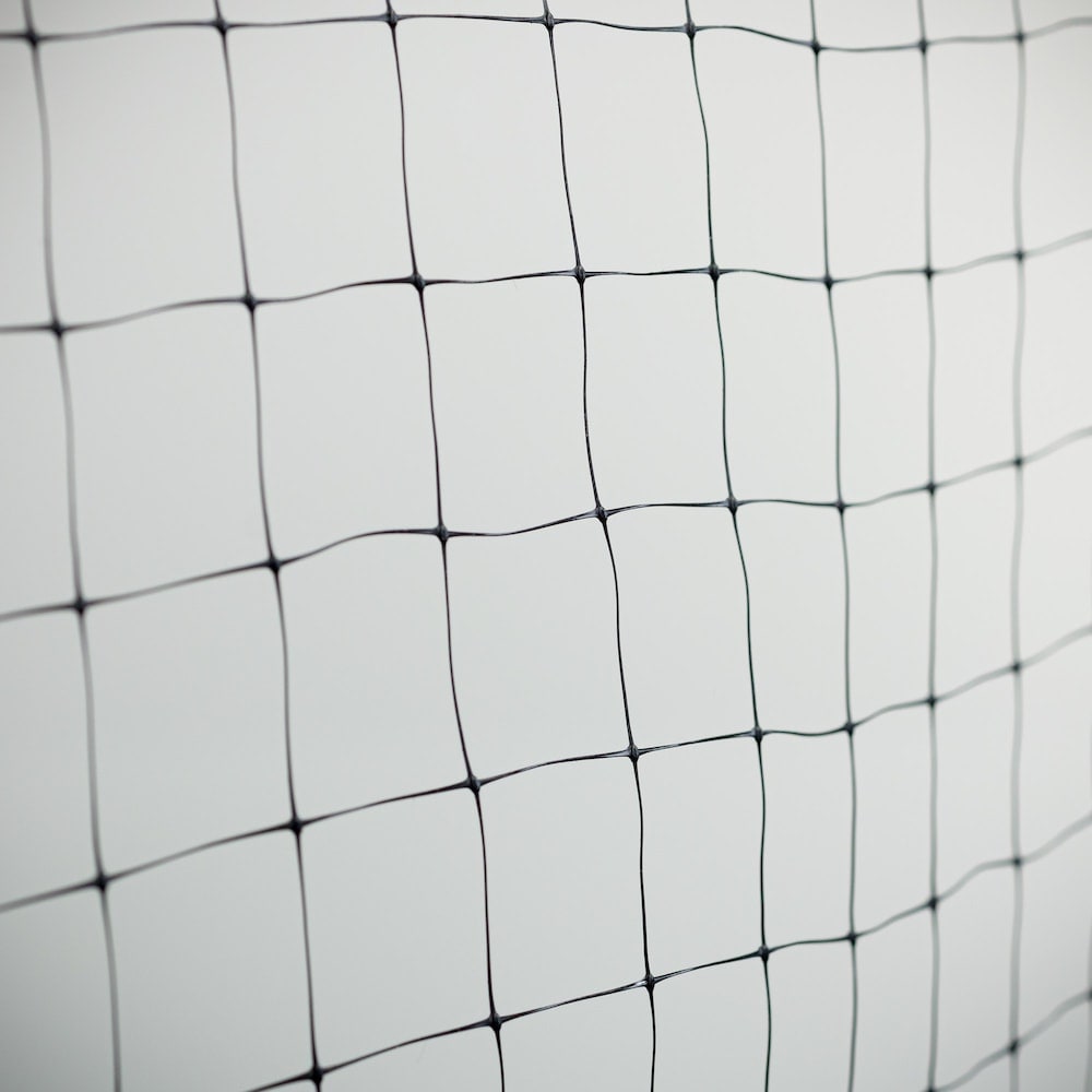 100 ft. L x 7 ft. H Plastic Netting in Black with 3/4-inch x 3/4-inch Mesh