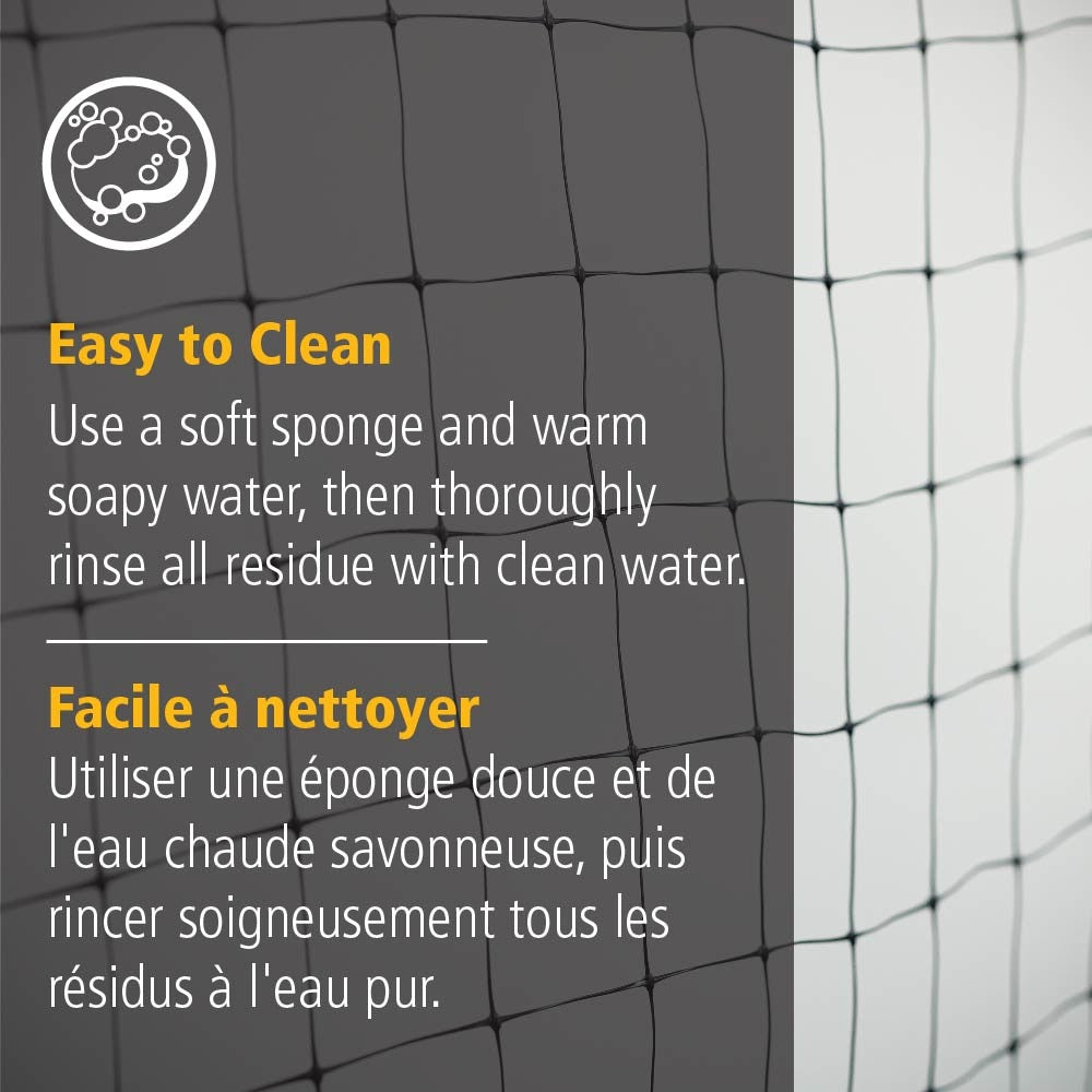 100 ft. L x 7 ft. H Plastic Netting in Black with 3/4-inch x 3/4-inch Mesh