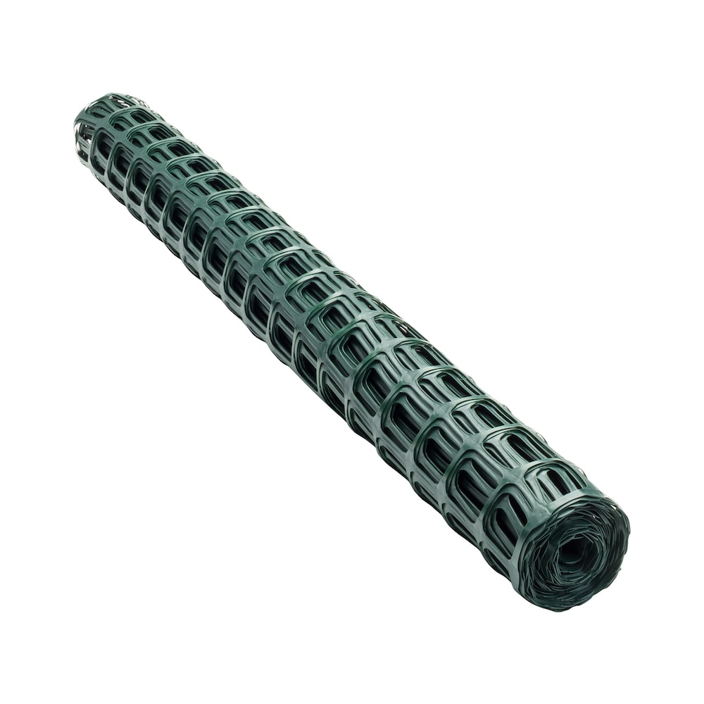 25 ft. L x 36-inch H Green Plastic Fencing with 2-inch x 2-inch Mesh