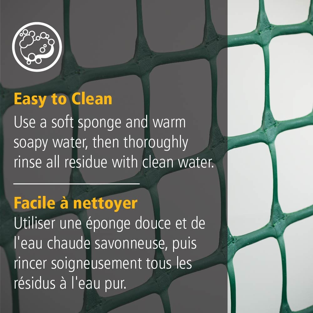 25 ft. L x 36-inch H Green Plastic Fencing with 2-inch x 2-inch Mesh