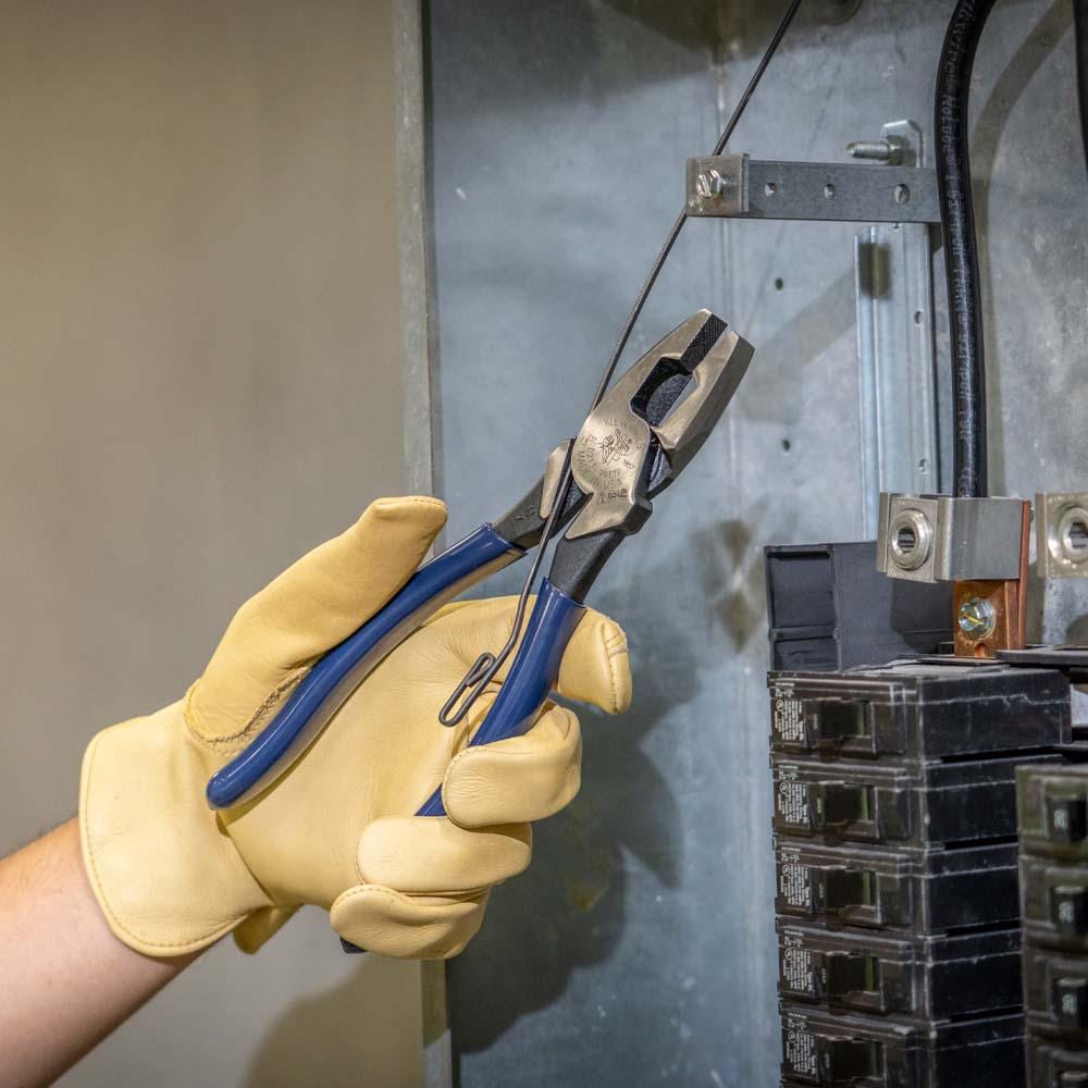9-inch High Leverage Side Cutting Pliers with Tape Pulling