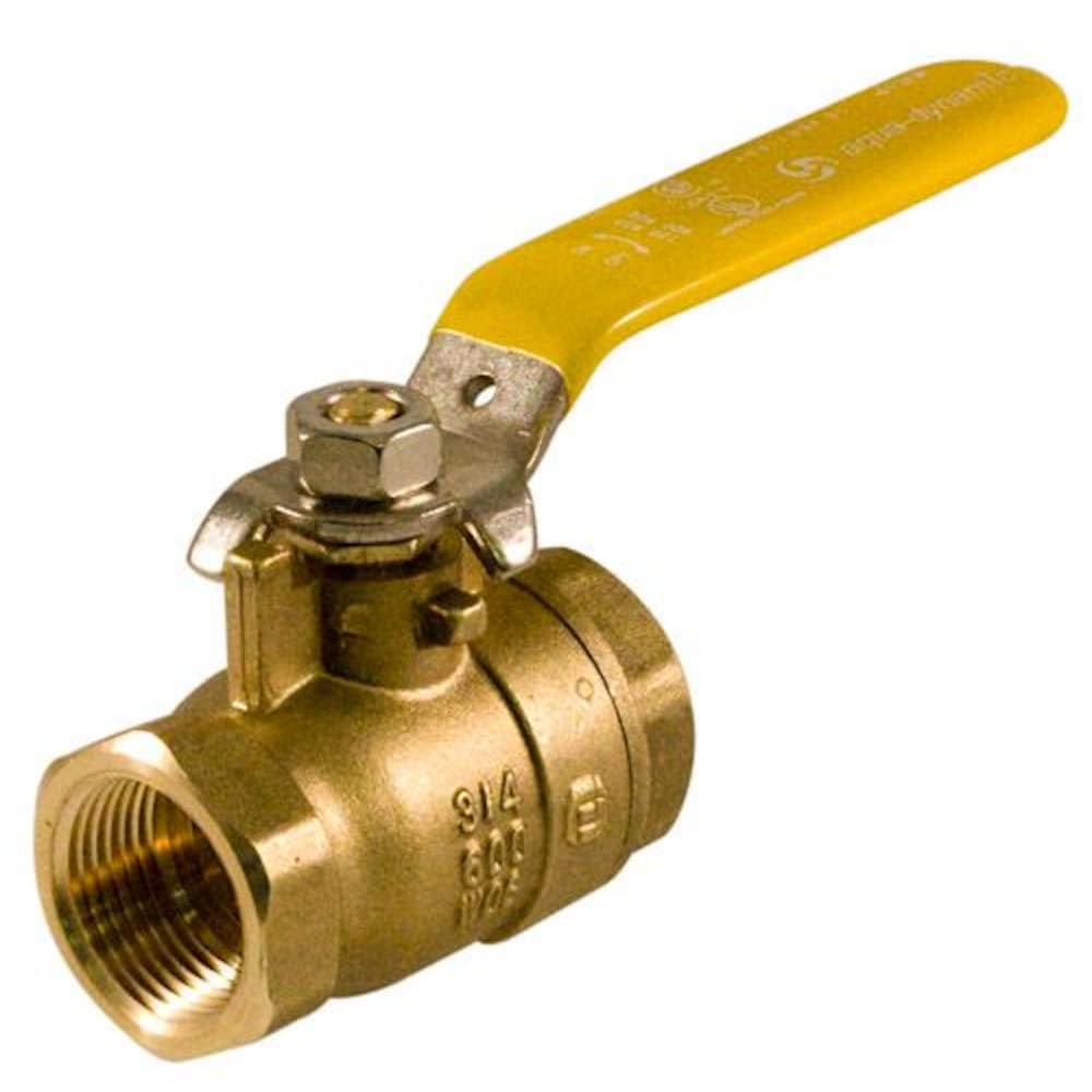 3/4-inch Threaded Forged Brass Full Port Ball Valve