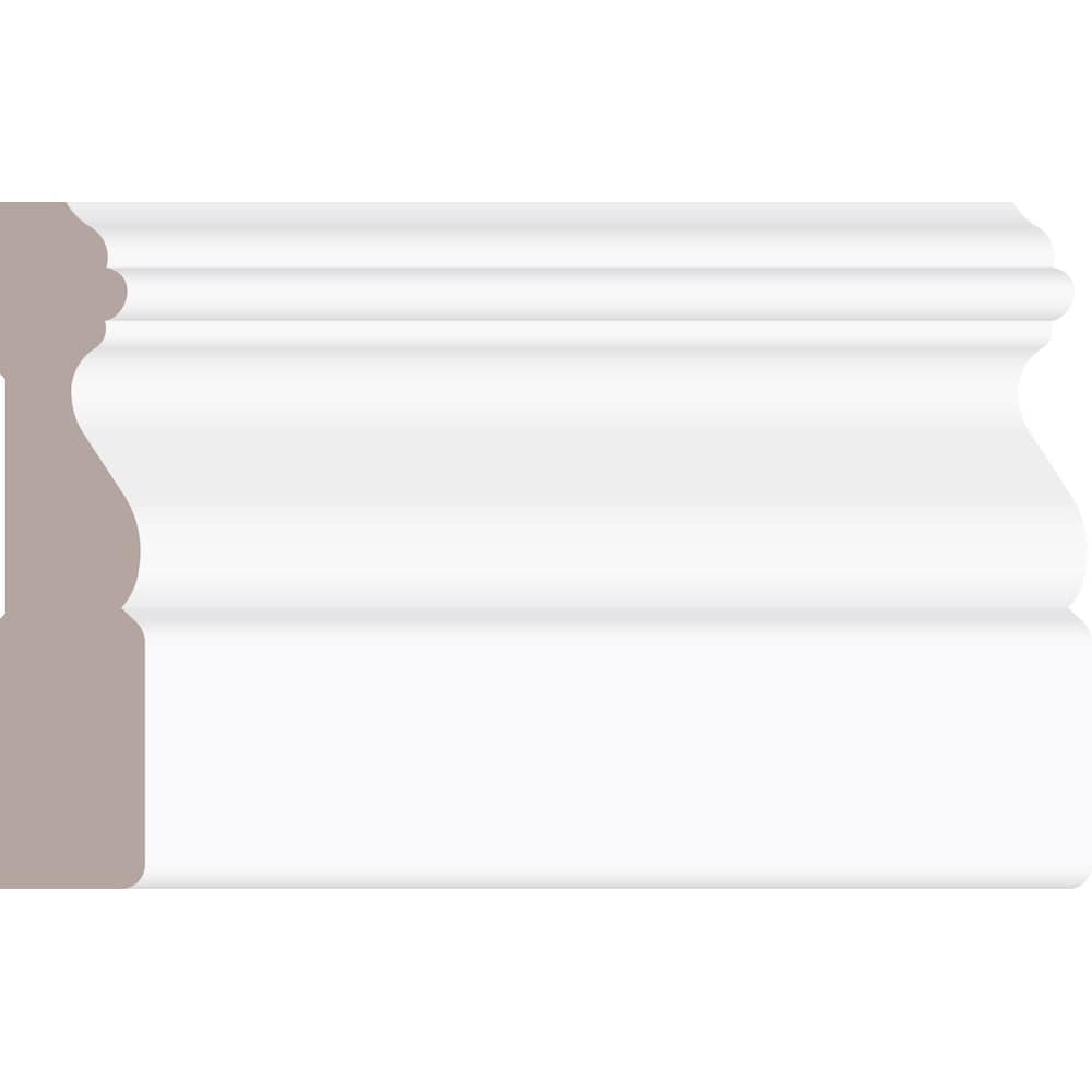 3/4-inch x 3 1/2-inch x 96-inch Colonial MDF Primed Fibreboard Casing