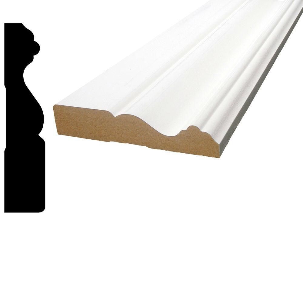 3/4-inch x 3 1/2-inch x 96-inch Colonial MDF Primed Fibreboard Casing