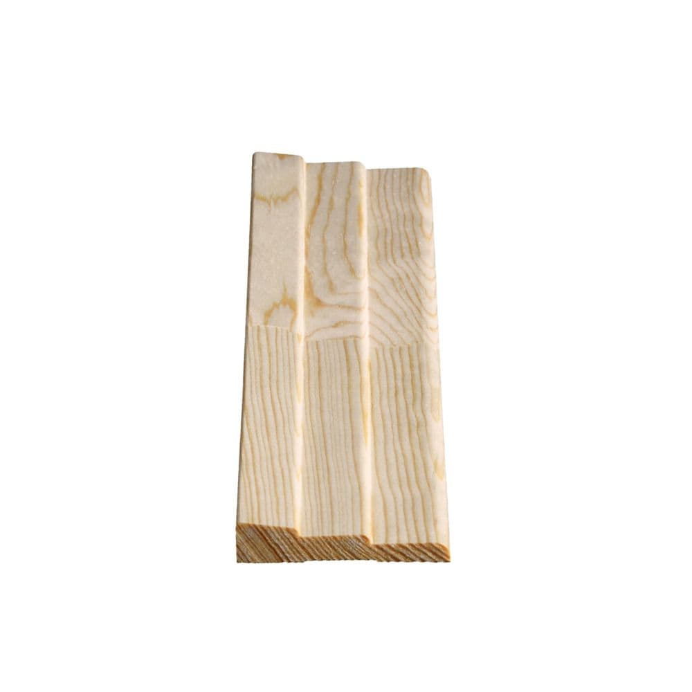 9/16 In. x 2-1/2 In. x 7 Ft. Finger Jointed Pine Pyramid Casing