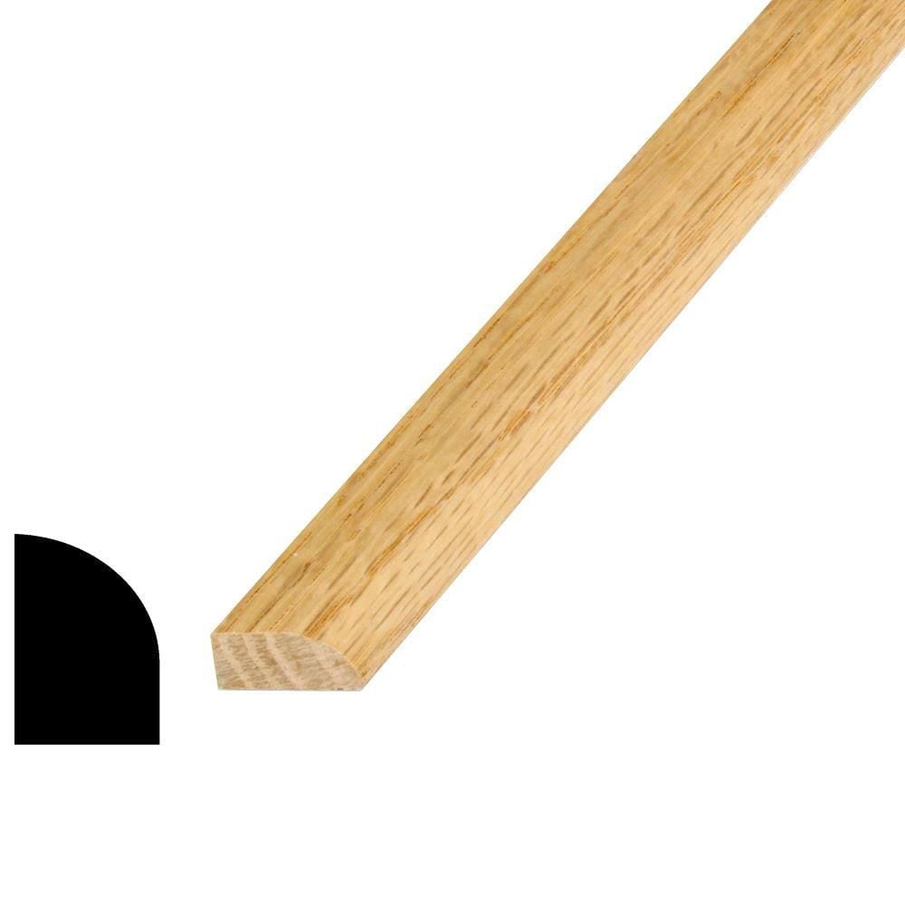 7/16-inch x 11/16-inch x 96-inch Oak Base Shoe