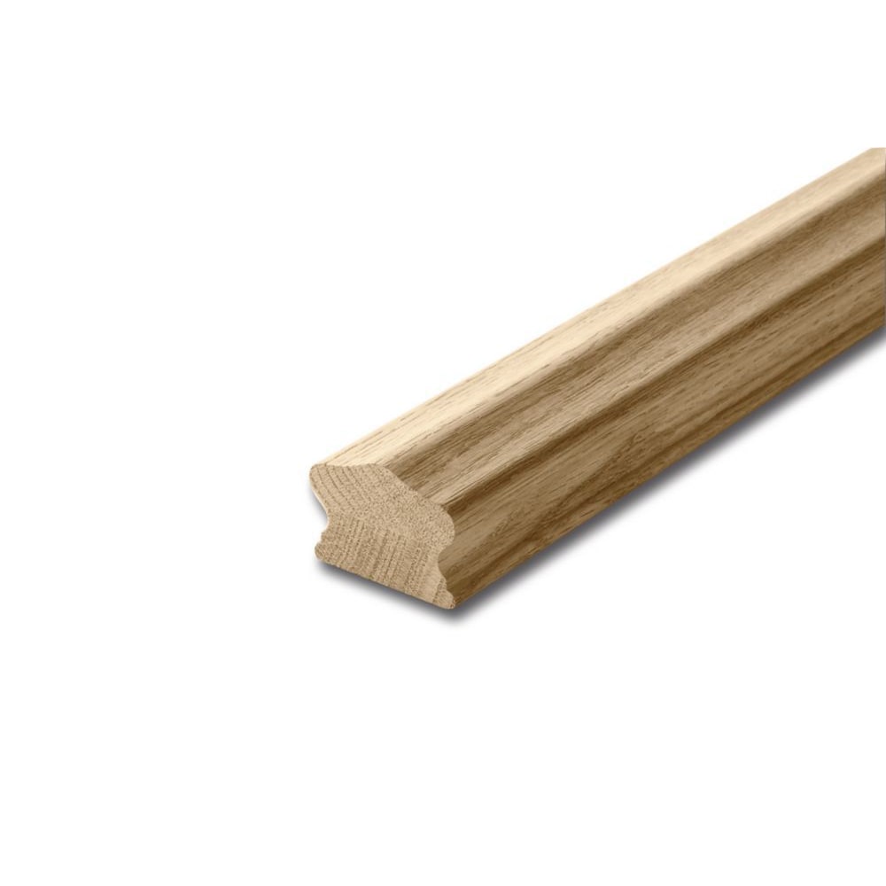 1 5/8-inch x 2 1/4-inch x 4 ft. Unfinished Oak Full Handrail