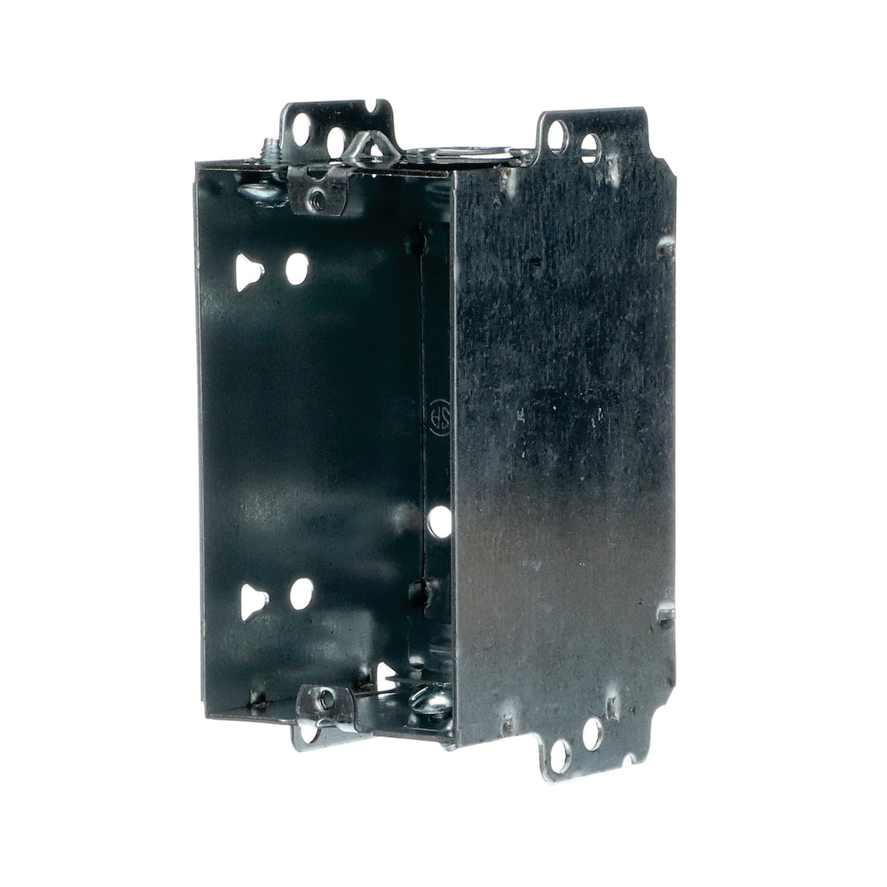 3-3/4 x 2-3/16 x 2-3/4 D. Single Gang 18.5 cu.inch Rectangle Steel Device Box