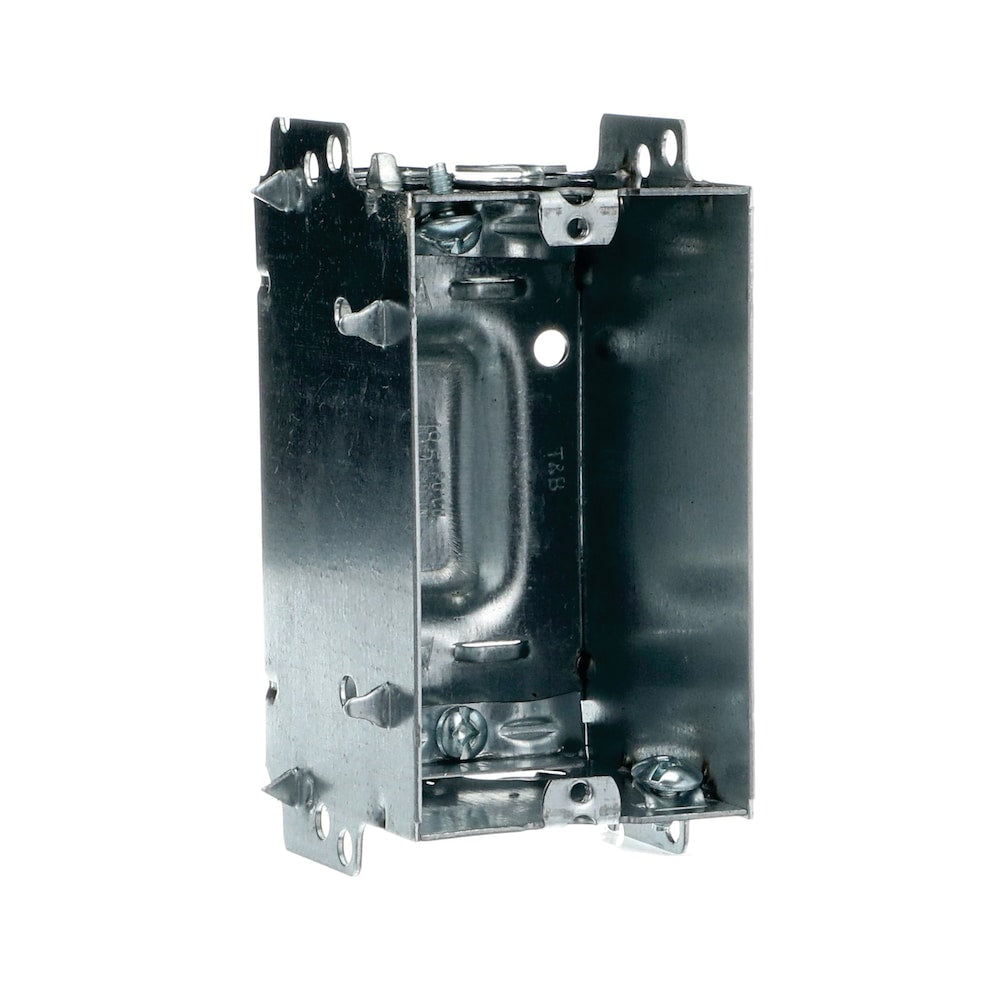 3-3/4 x 2-3/16 x 2-3/4 D. Single Gang 18.5 cu.inch Rectangle Steel Device Box