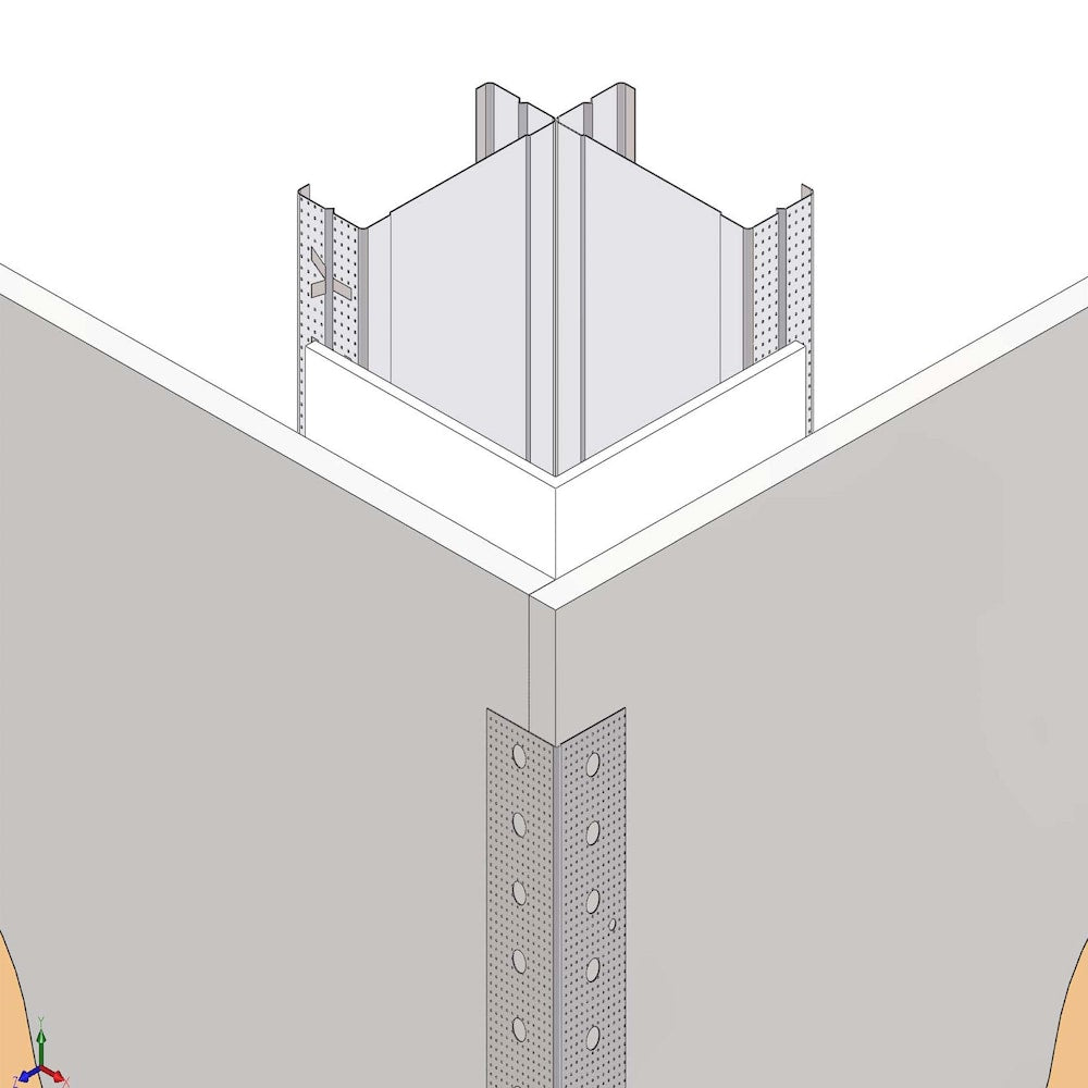 1.25-inch x 8 ft. D100 90 Drywall Metal Corner Bead Trim
