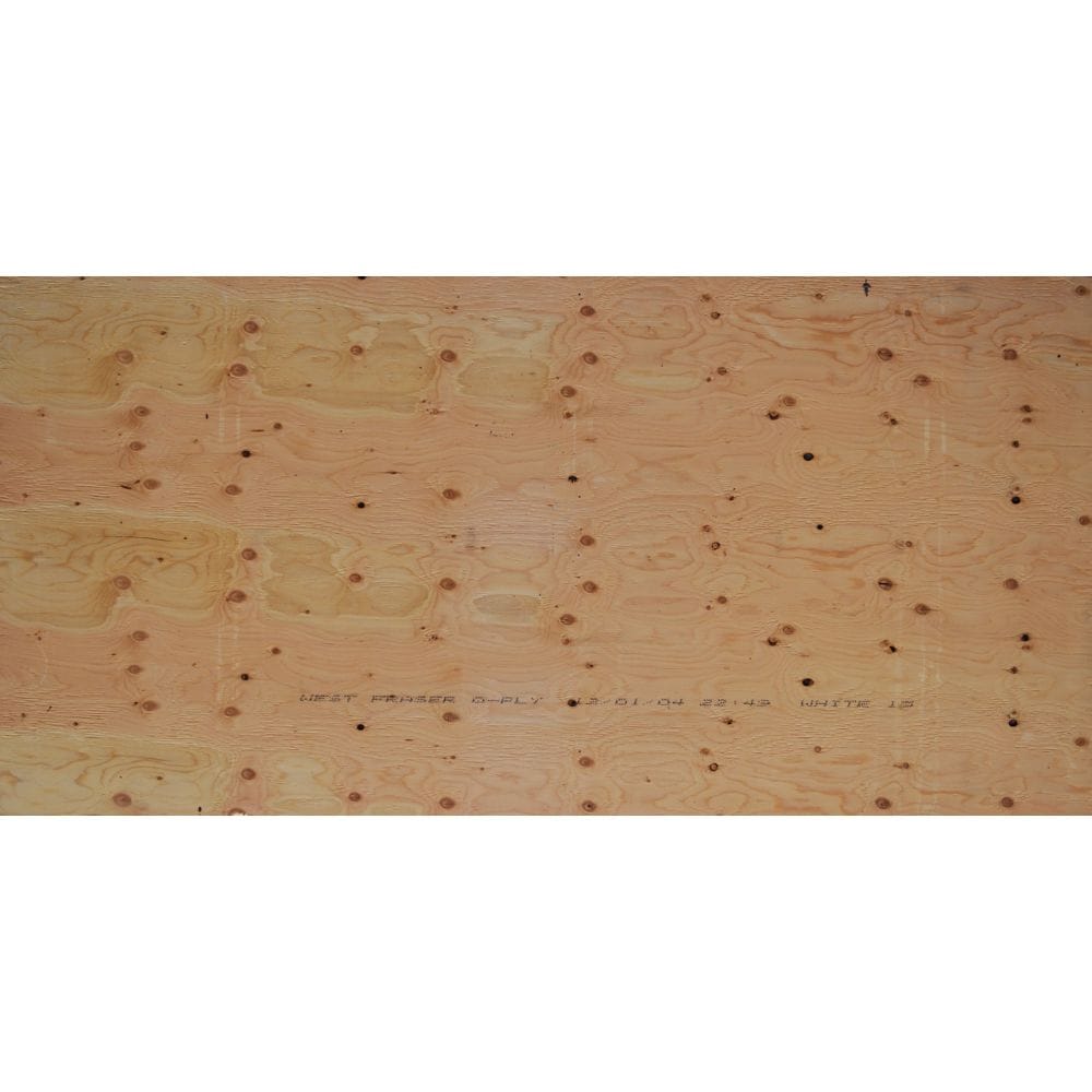 5/8 inch 4 ftx8 ft Select Spruce Plywood Tongue & Groove