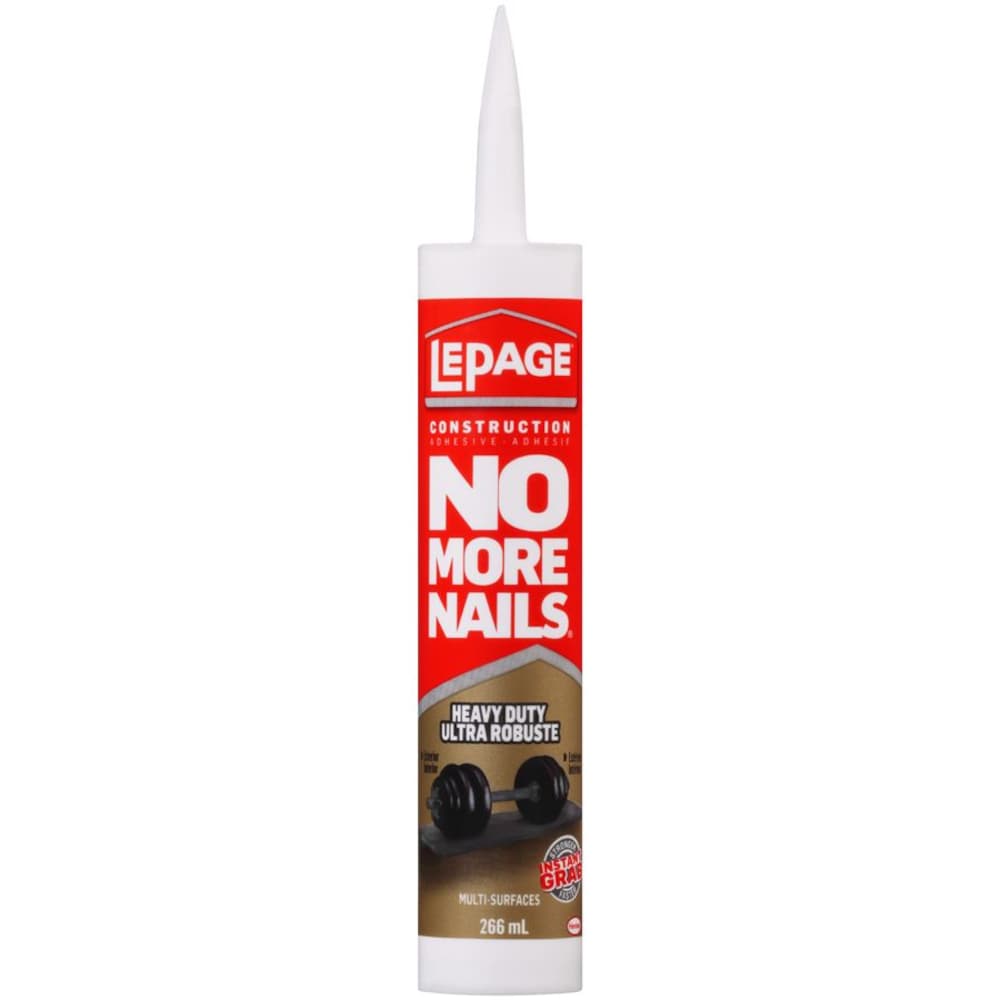 No More Nails Heavy Duty Construction Adhesive, Interior/Exterior, Instant Grab 266 ml