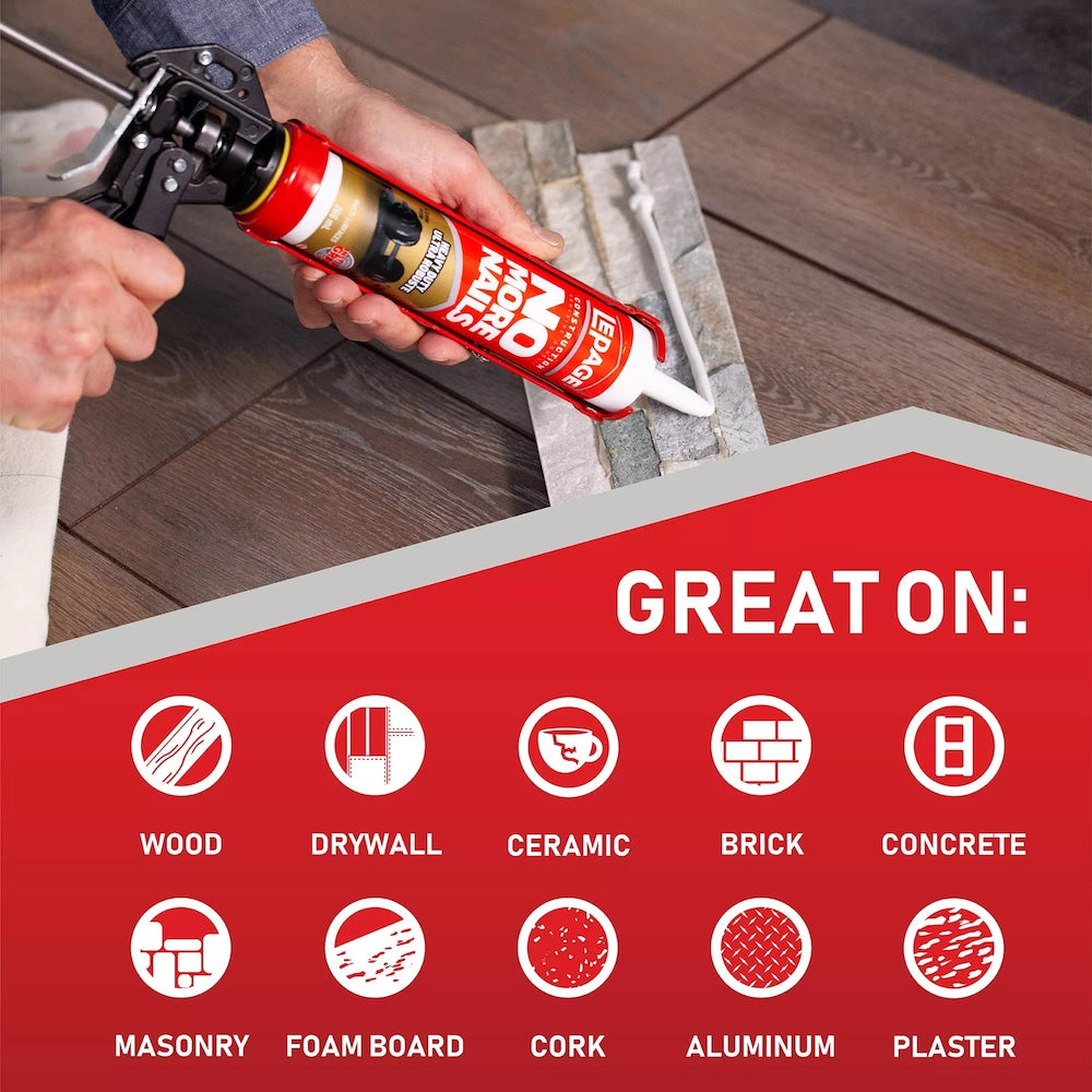 No More Nails Heavy Duty Construction Adhesive, Interior/Exterior, Instant Grab 266 ml