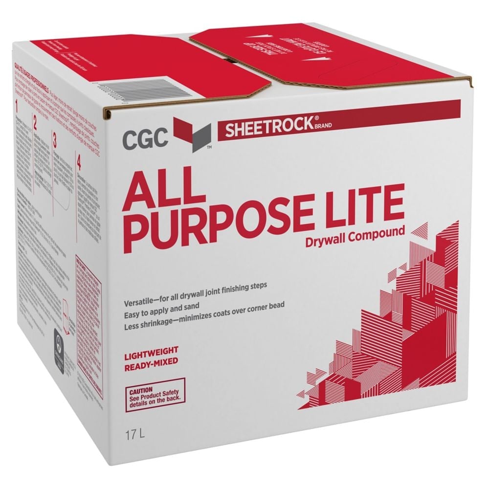 All Purpose-Lite Drywall Compound, Ready-Mixed, 17 L Carton