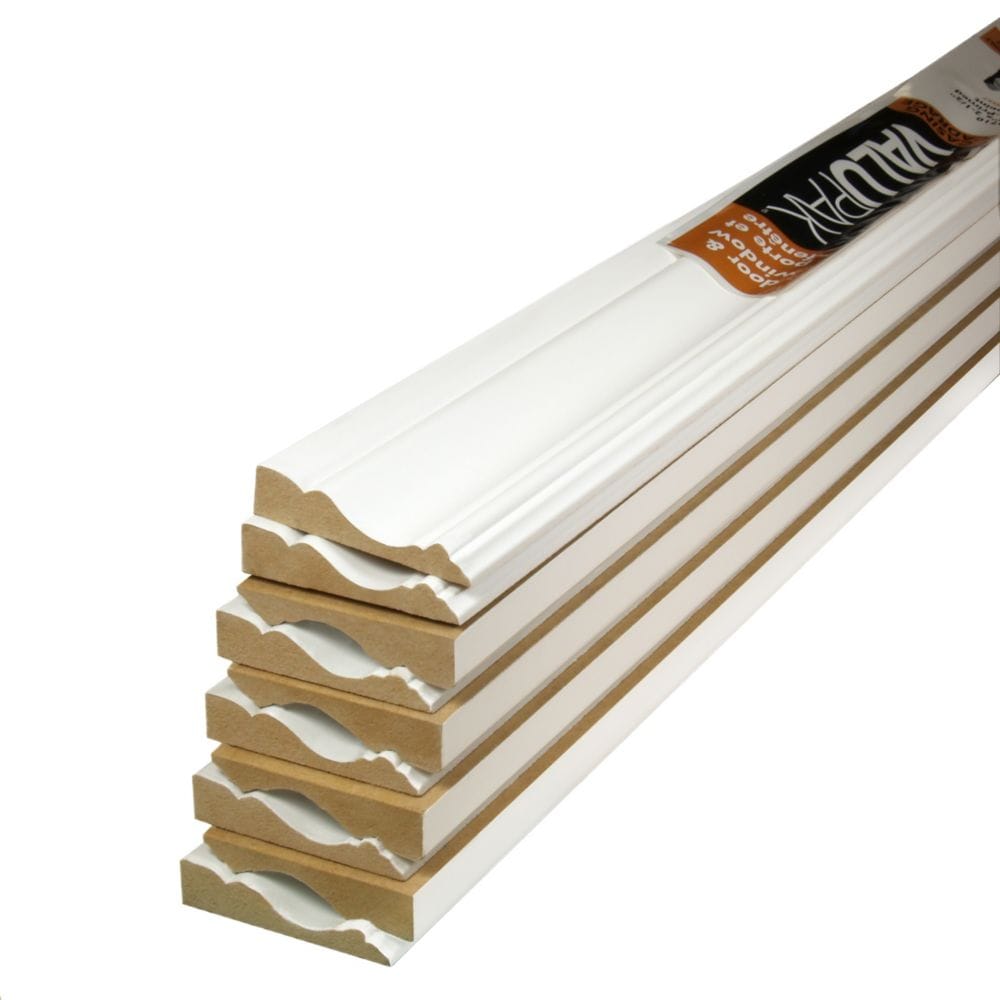 (10-Pack) 5/8-inch x 2 1/2-inch x 84-inch Colonial MDF Primed Fibreboard Casing ValuPAK