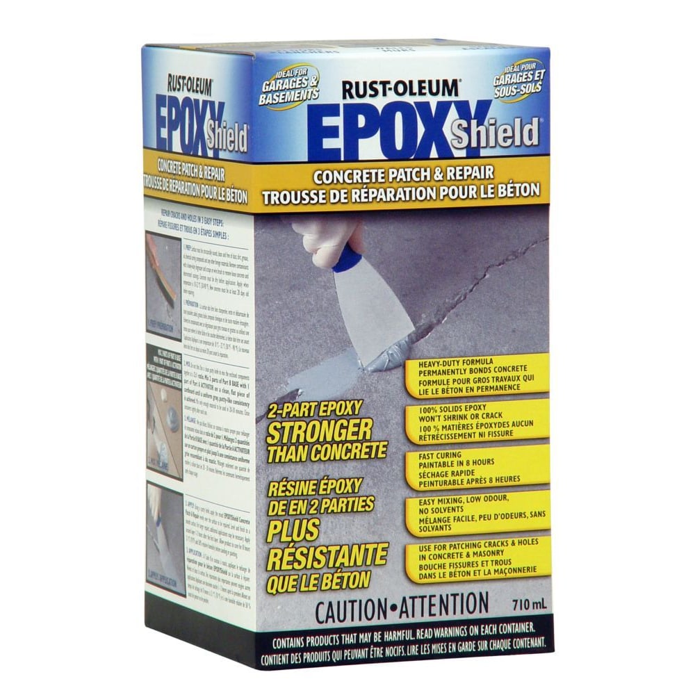 Epoxy Shield Concrete Patch, 2-Part Epoxy for Concrete Repair