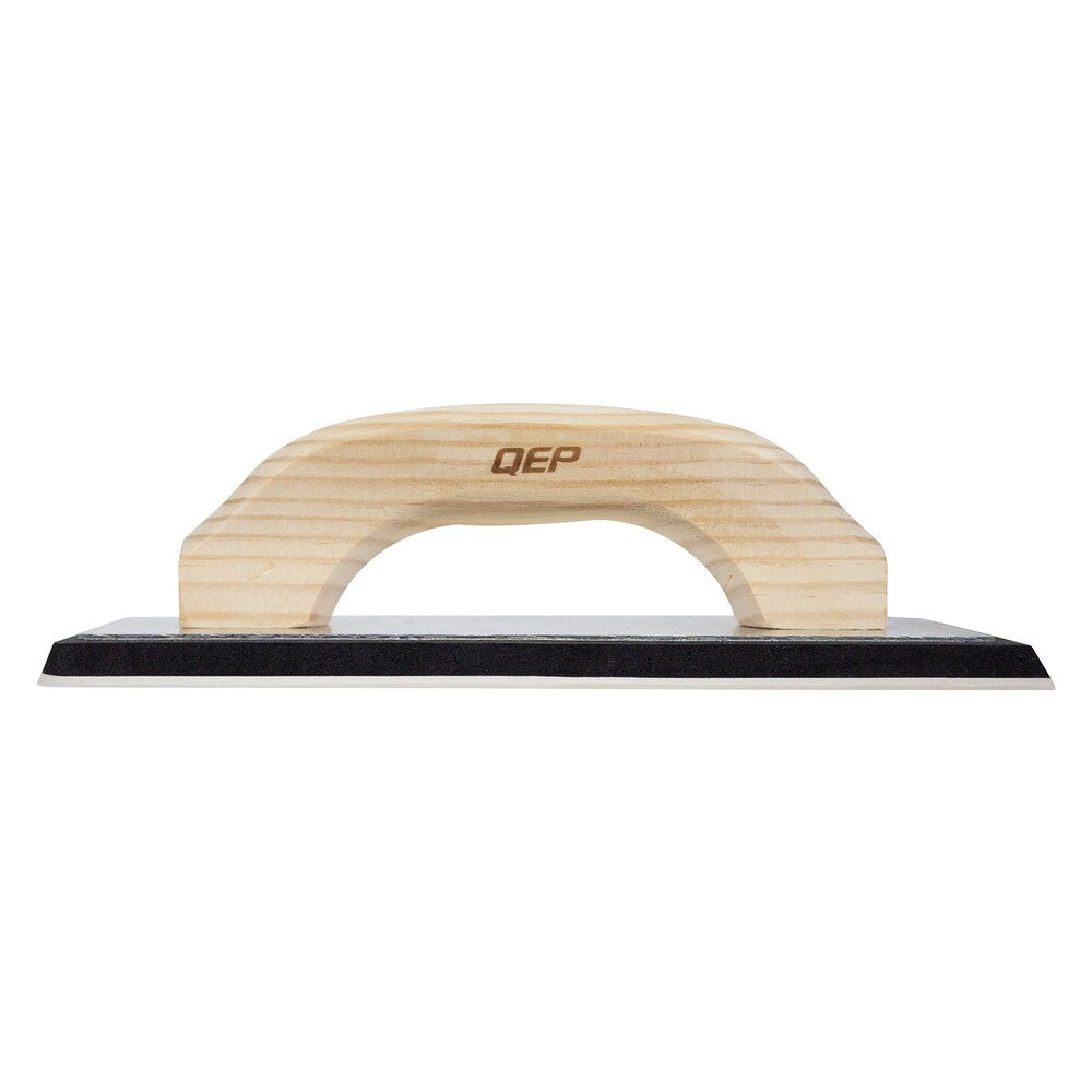 Taloche à coulis en caoutchouc antiadhésive XL de 4 po x 10,5 po avec manche en bois