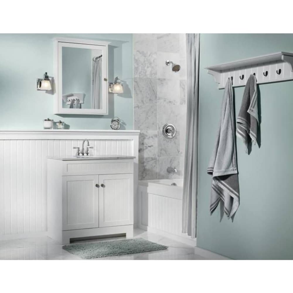 Banbury Single-Handle 1-Spray 1.75 GPM Bathtub Shower Faucet with Rain Shower Head in Chrome (Valve Included)