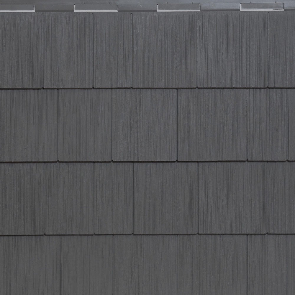 TimberCrest Perfection Shingles (D7) Double 7-inch x 48-inch Horizontal Charcoal Exterior Vinyl Siding Panels (11/Box)