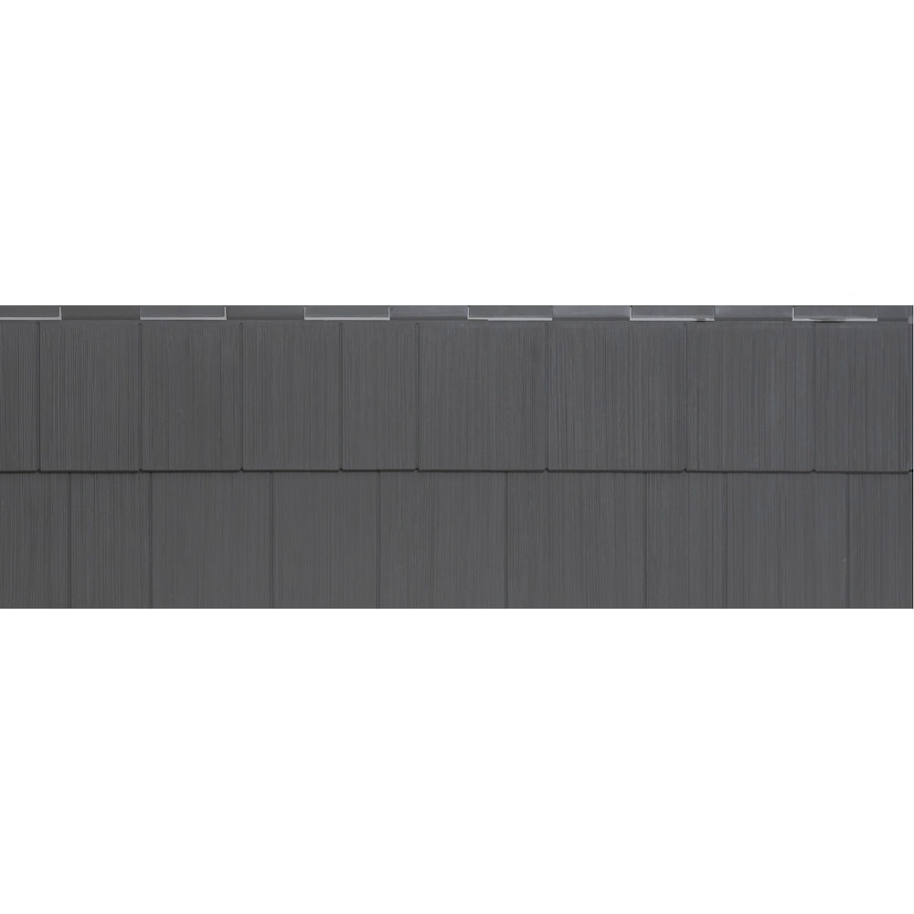TimberCrest Perfection Shingles (D7) Double 7-inch x 48-inch Horizontal Charcoal Exterior Vinyl Siding Panels (11/Box)