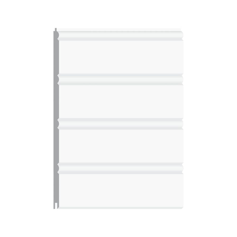 Ensemble de lambris en panneaux de fibres apprêtés de 1/4 po x 7 po x 96 po (paquet de 3)