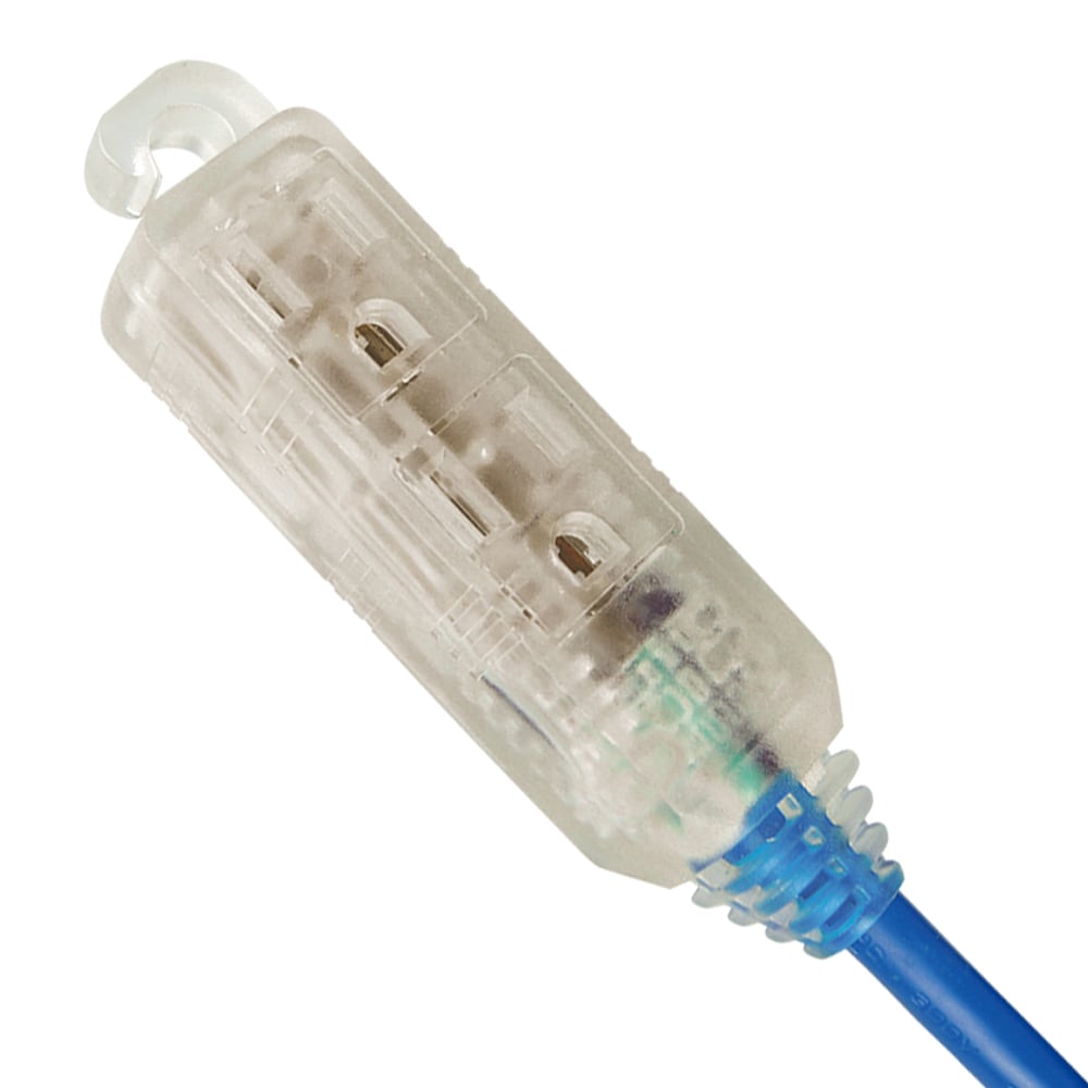 15 ft. 16 Gauge 13 Amps Indoor & Outdoor Medium Duty Block Heater Extension Cord, Blue