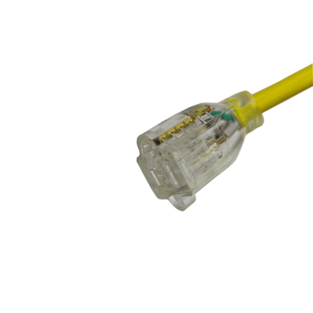 3 ft. 12 Gauge 15 Amps Indoor & Outdoor Heavy Duty Extension Cord, Yellow