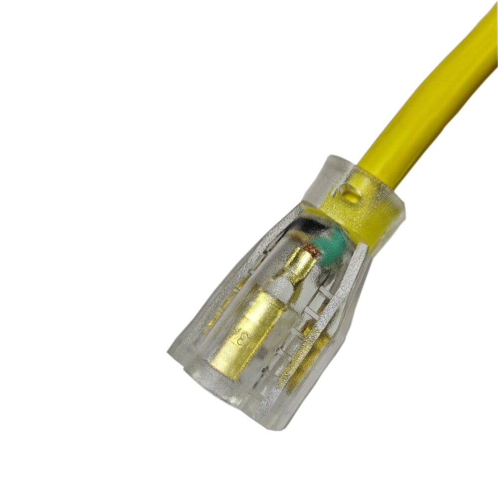 3 ft. 12 Gauge 15 Amps Indoor & Outdoor Heavy Duty Extension Cord, Yellow