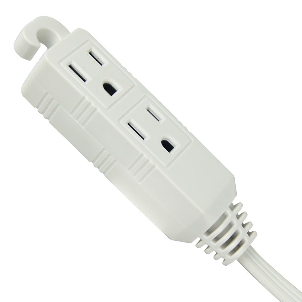 15 ft. 16 Gauge 13 Amps Indoor Light Duty Extension Cord, White
