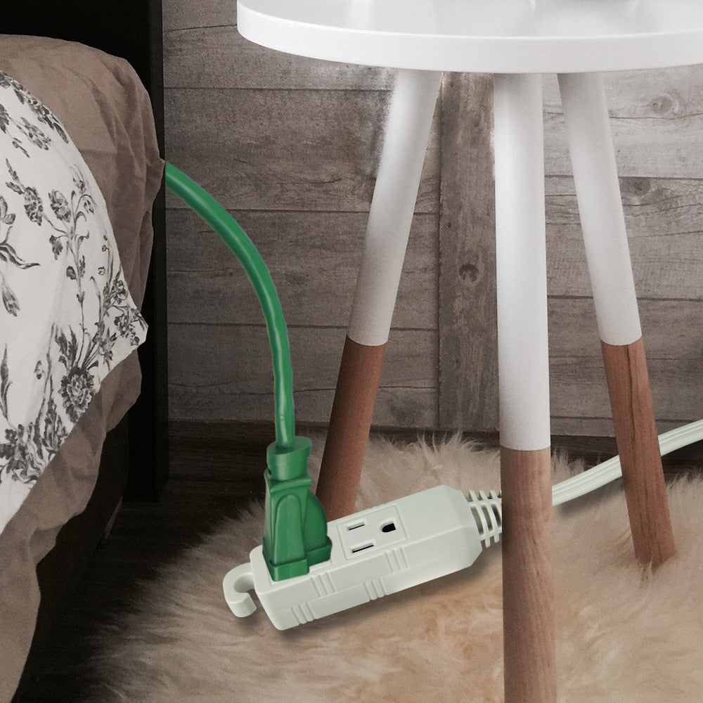 15 ft. 16 Gauge 13 Amps Indoor Light Duty Extension Cord, White