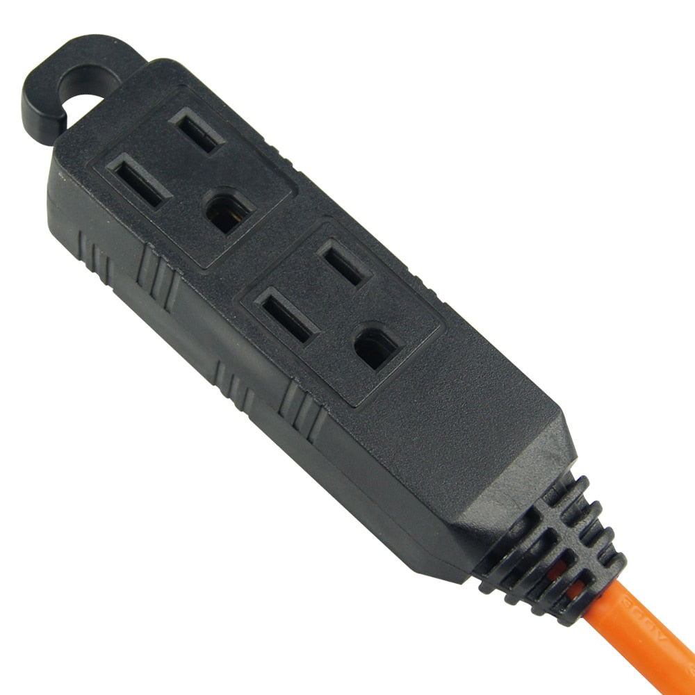 30 ft. 16 Gauge 13 Amps Indoor & Outdoor Light Duty 3-Outlets Extension Cord, Orange