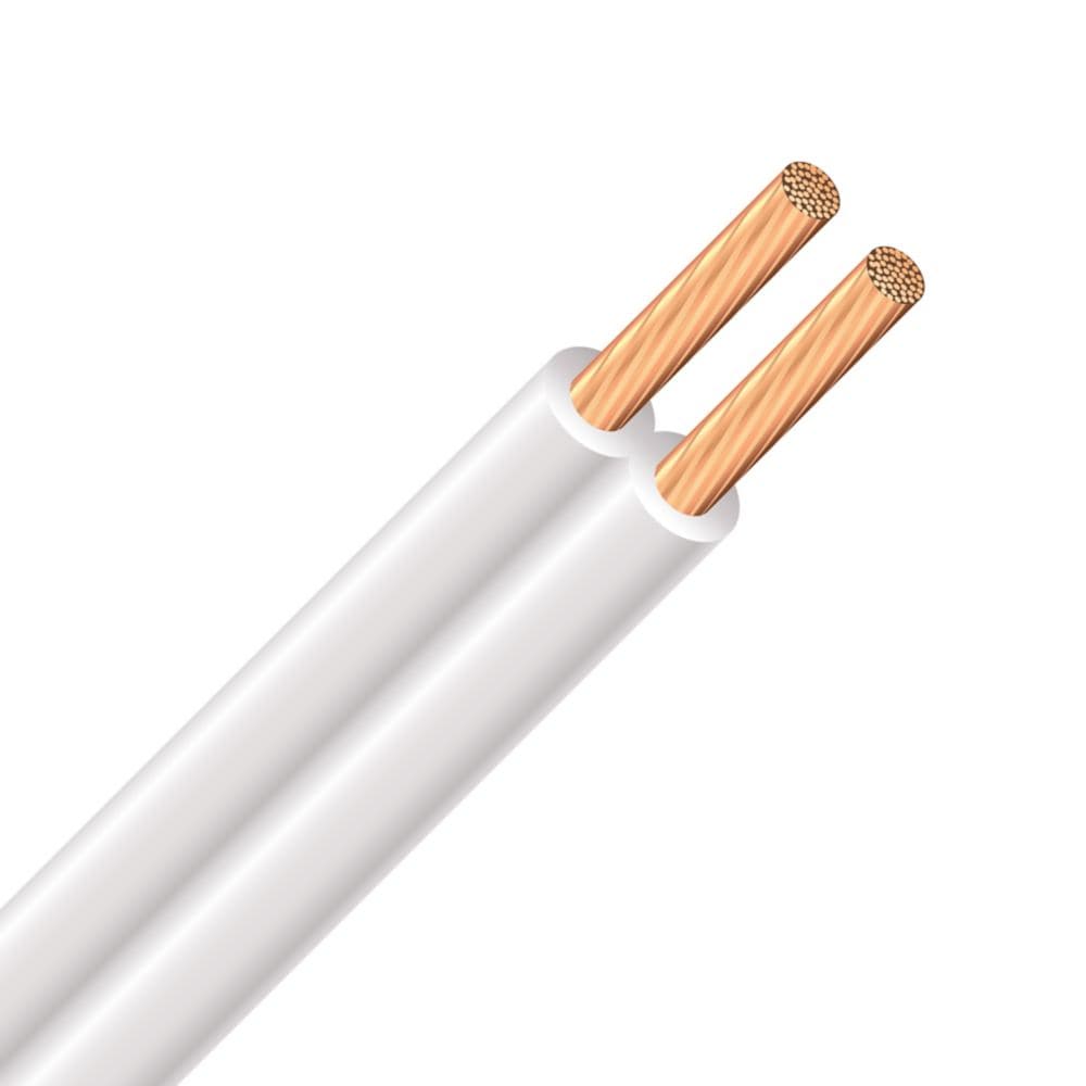 18/2 SPT Lamp Cord 7.5M Electrical Wire - White