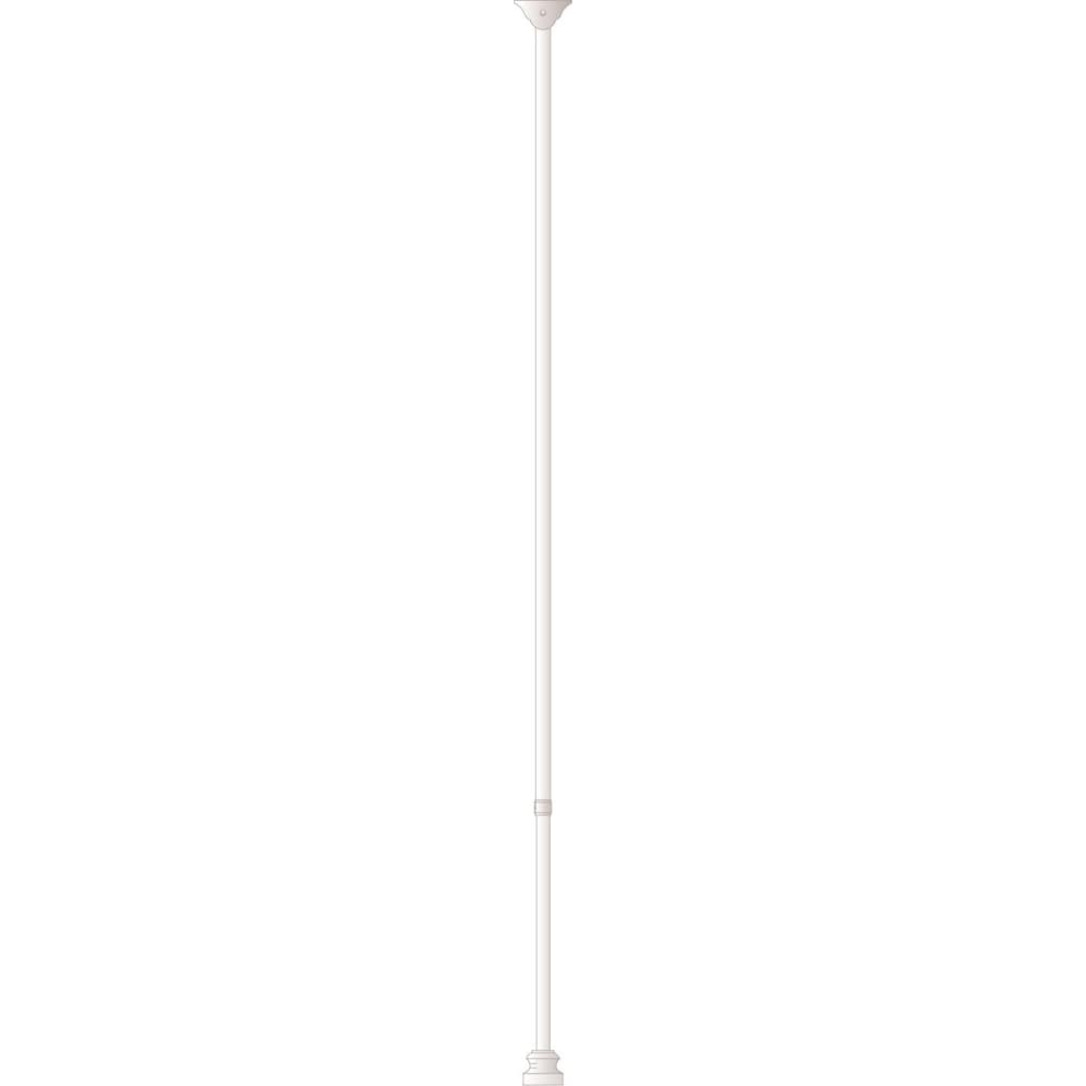 30 1/4-inch to 38-inch Satin Black Adjustable Wrought Iron Plain Baluster