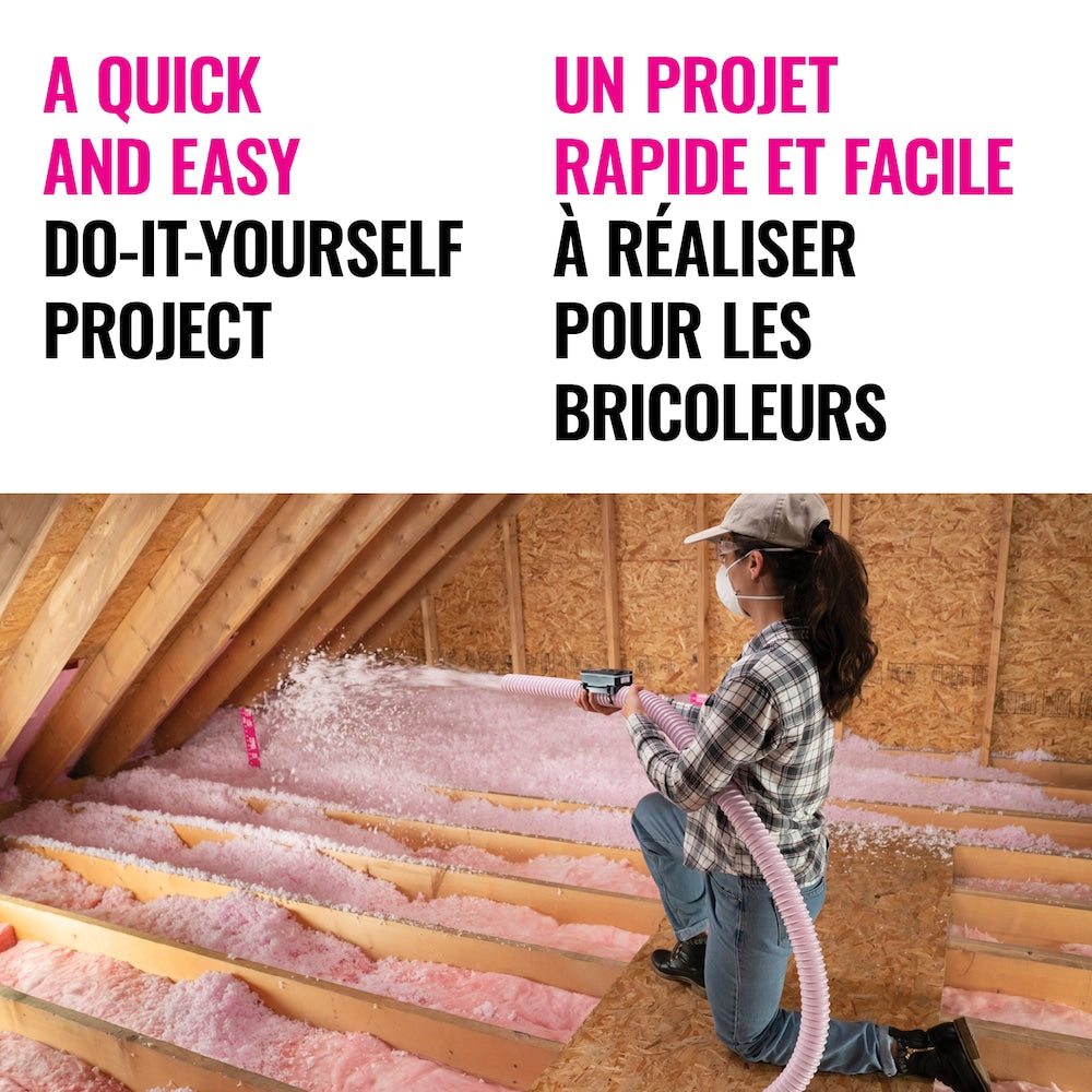 AttiCat Expanding PINK FIBERGLAS Blown-In Insulation (32.6 sq.ft.)