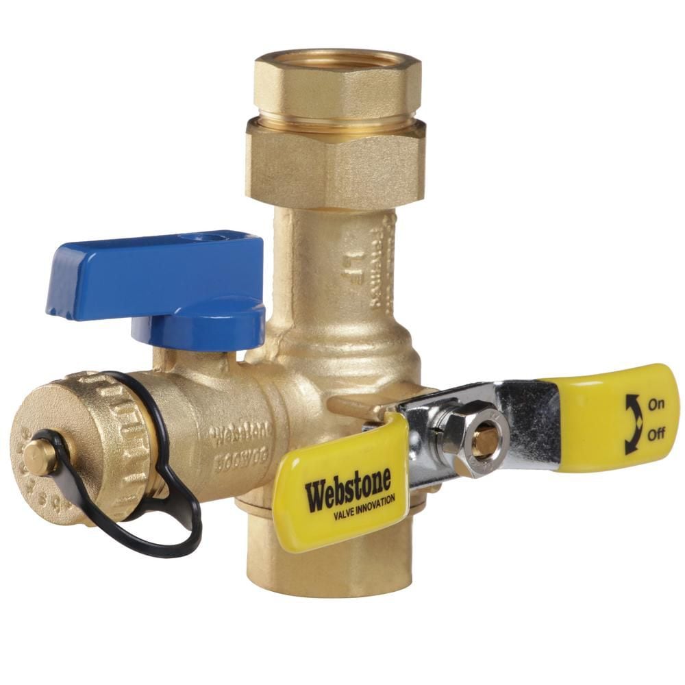 Brass Isolation Valve Kit for Tankless Gas Water Heater
