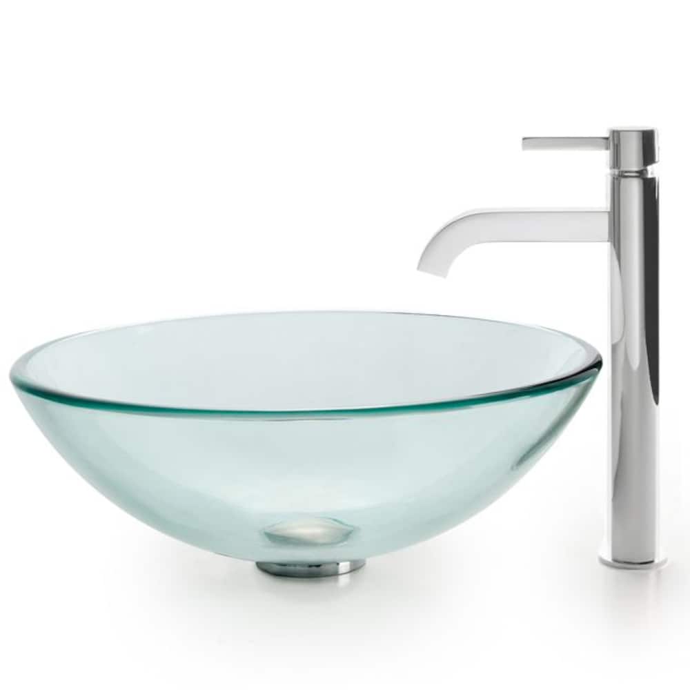 Robinet de salle de bain à arc élevé à 1 poignée et trou unique Rainfall en chrome avec poignée à levier