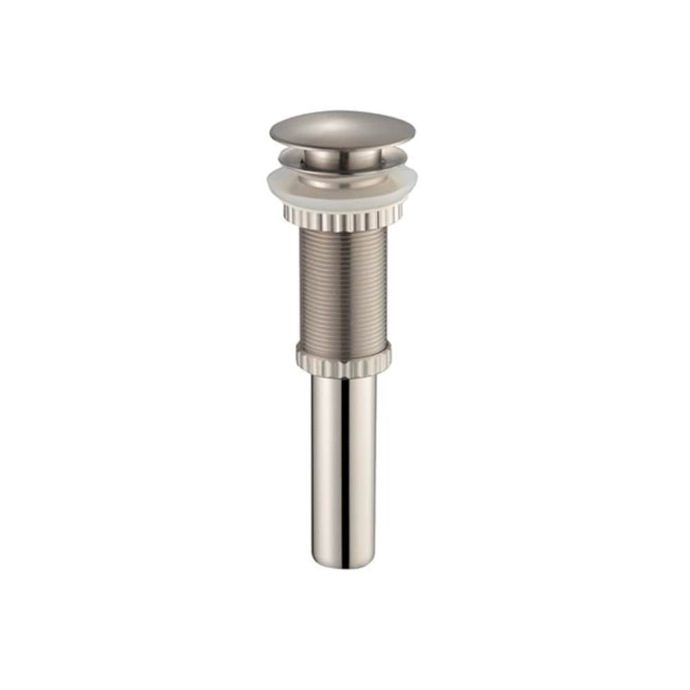 Bonde escamotable en nickel satiné