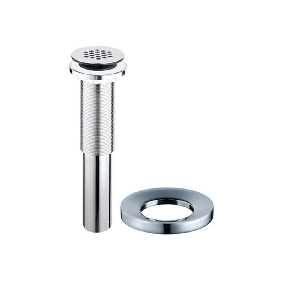 Grid Style Drain and Mounting Ring Chrome