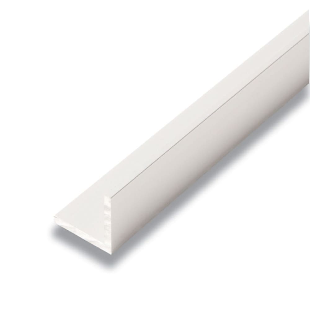 1-inch x 1-inch x 8 ft. Metal Angle in Satin Clear