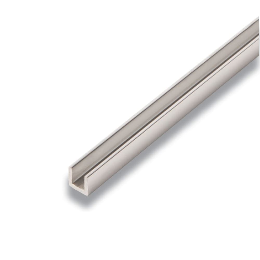 3/8-inch x 3/8-inch x 8 ft. Metal U-Channel in Mira Lustre
