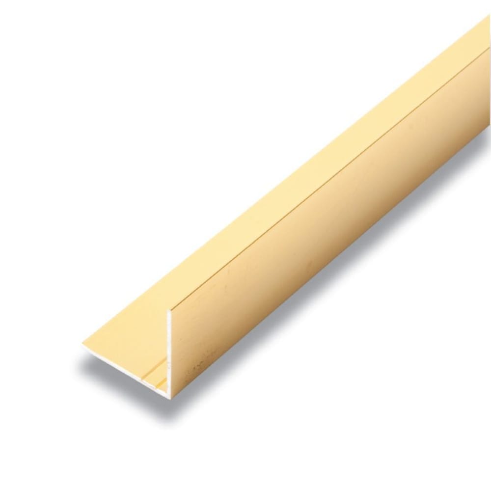 1-inch x 1-inch x 8 ft. Primed Anodized Aluminum Angle Mira in Gold