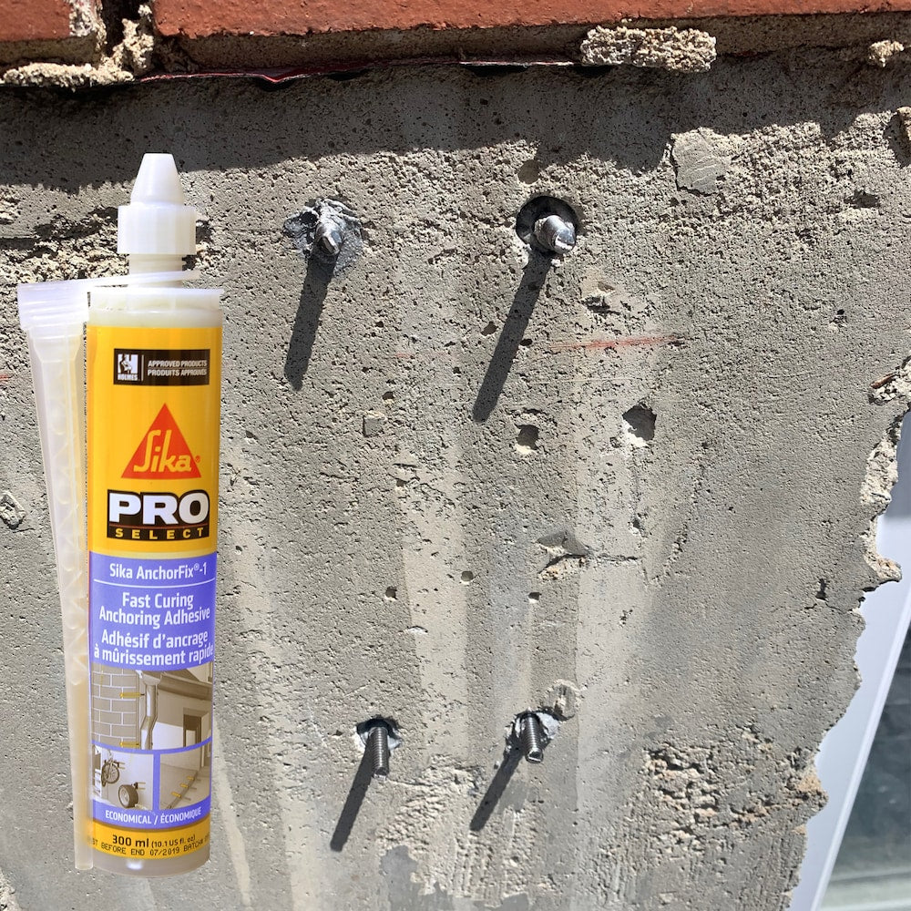 Sika AnchorFix-1, 300 ml, adhésif d'ancrage à durcissement rapide – Idéal pour les barres d'armature, les tiges filetées et les boulons