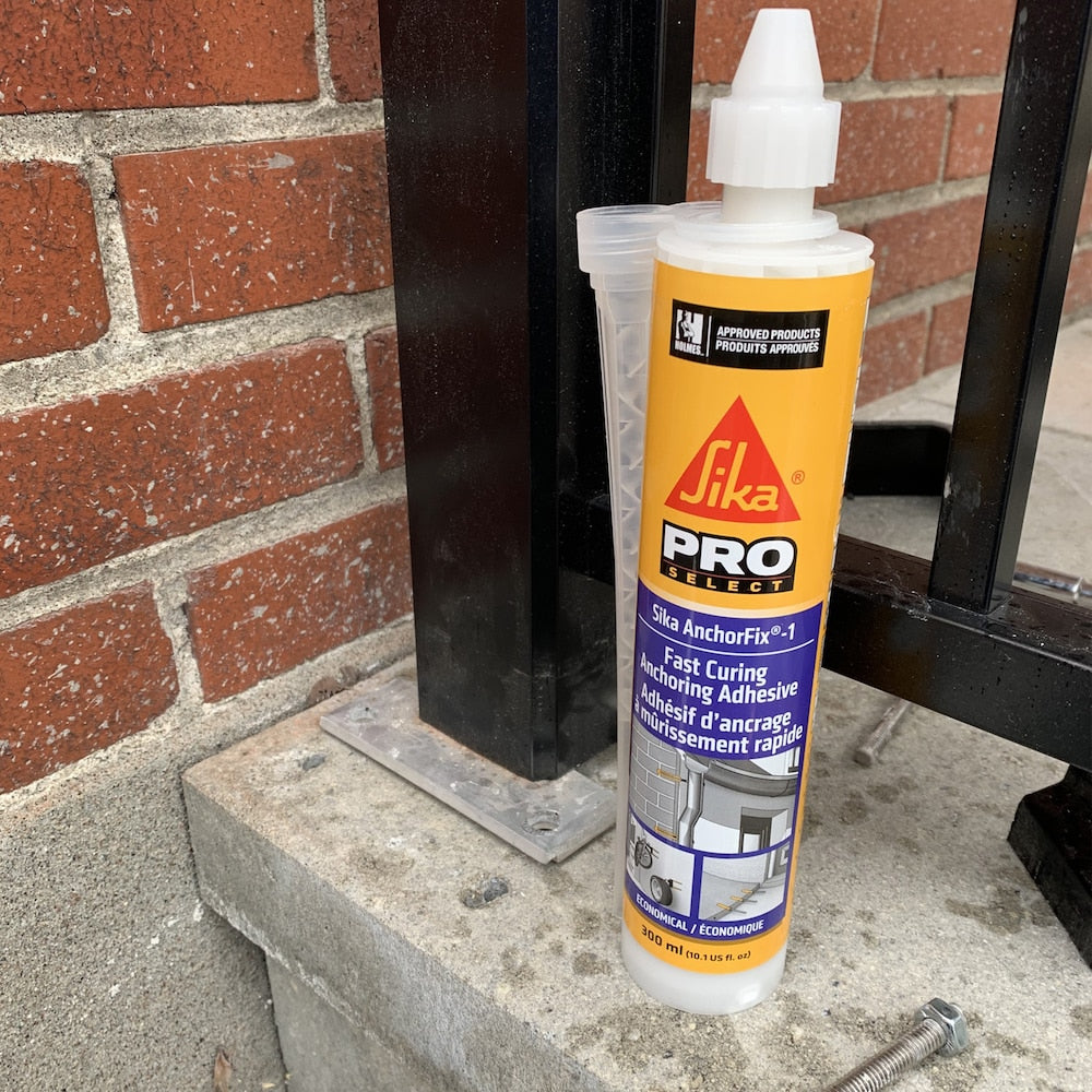 Sika AnchorFix-1, 300 ml, adhésif d'ancrage à durcissement rapide – Idéal pour les barres d'armature, les tiges filetées et les boulons