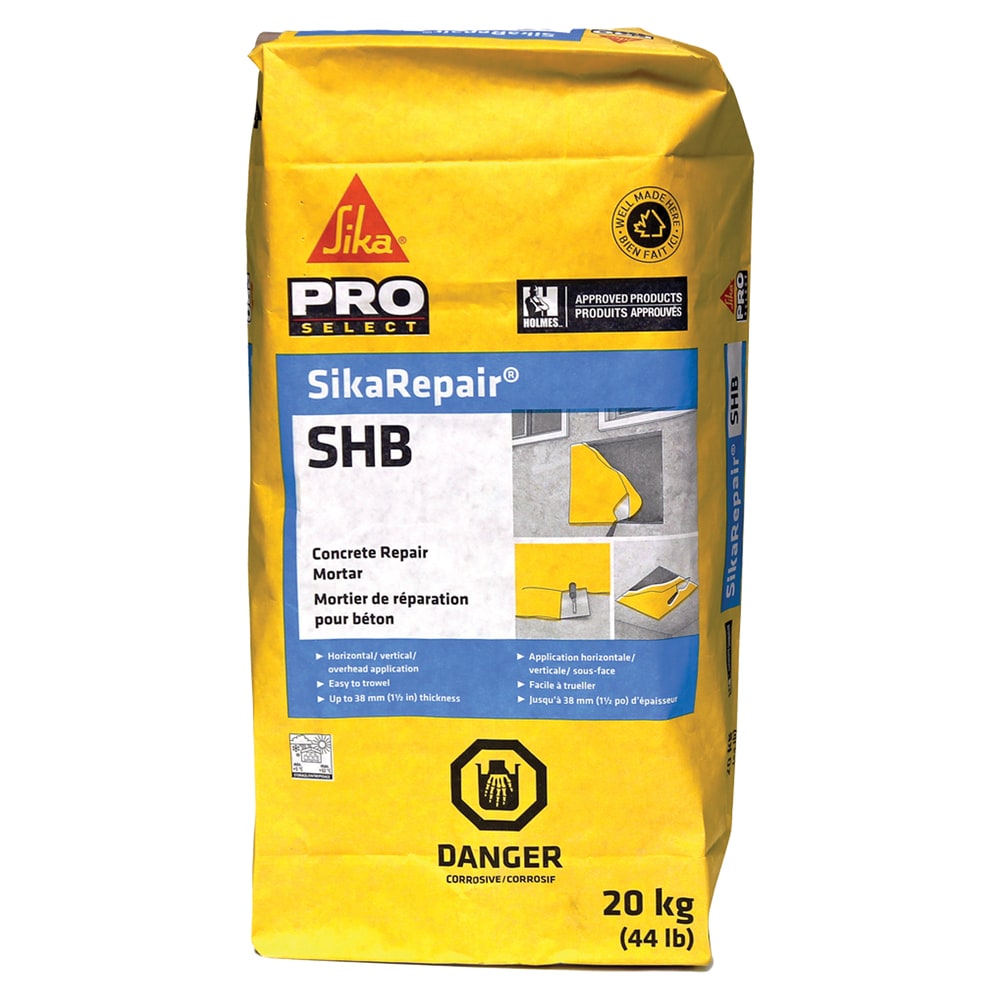 Sika Repair SHB, 20 Kg, Cement Patching Mortar - Horizontal, Vertical & Overhead Concrete Repair