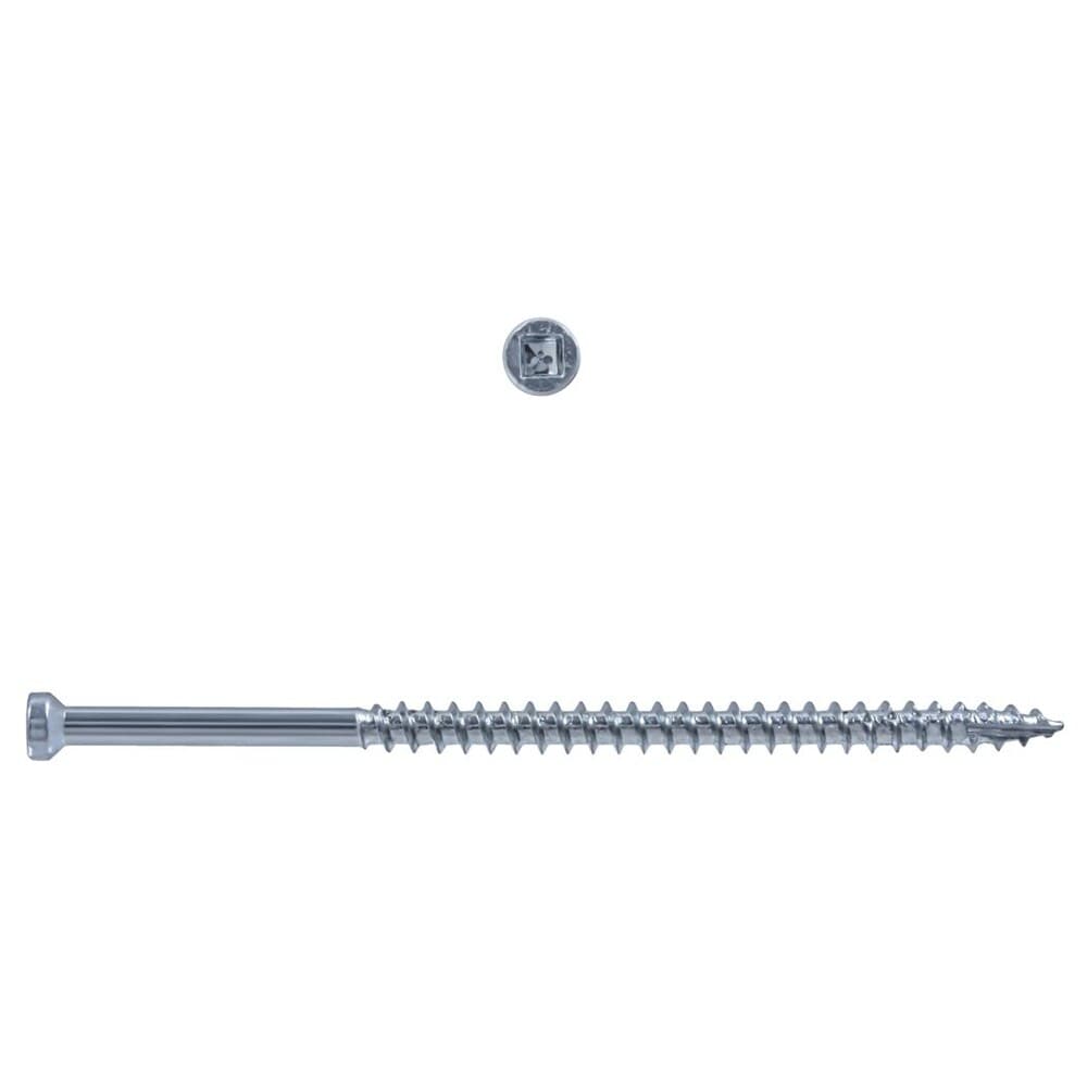 Entraînement carré n° 8 x 3-1/8 pouces, vis à tête Trim(TM) - 100 pièces