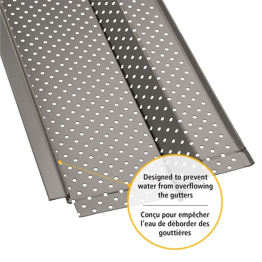 4 ft. L x 5-inch W Heavy-Duty Aluminum Gutter (Eavestrough) Guard (5-Pack)