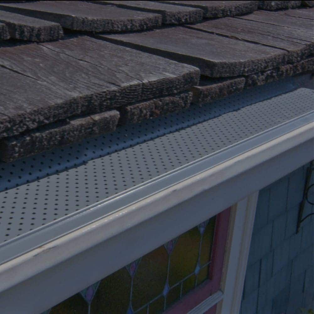 4 ft. L x 5-inch W Heavy-Duty Aluminum Gutter (Eavestrough) Guard (5-Pack)