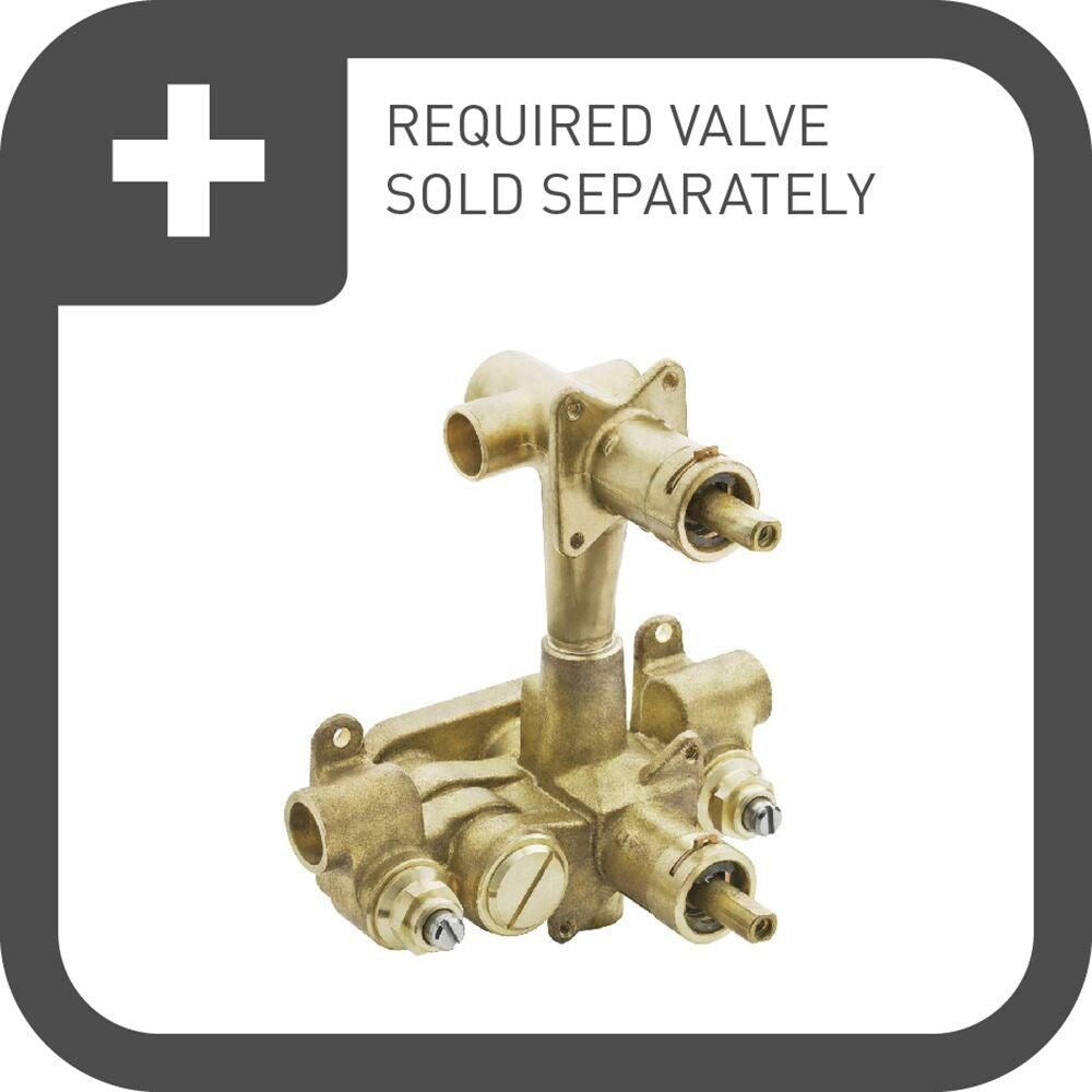 Kingsley 2-Handle Moentrol Valve Trim Kit in Brushed Nickel (Valve Not Included)